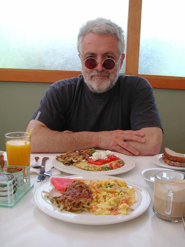 Zum Frühstück mit Leon in Santa Monica - Anklicken zum Vergrößern